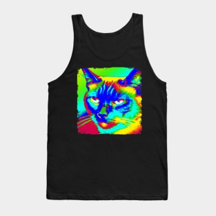 Snowshoe Pop Art - Cat Lover Gift Tank Top